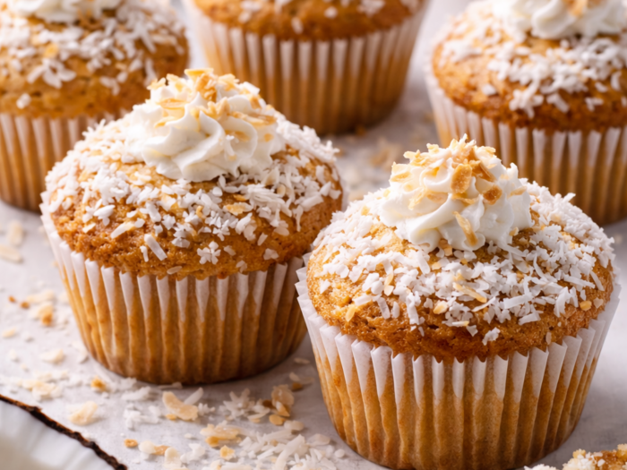 Μάφιν Καρύδας Χωρίς Αλεύρι & Χωρίς Ζάχαρη – Αφράτα και Υγιεινά